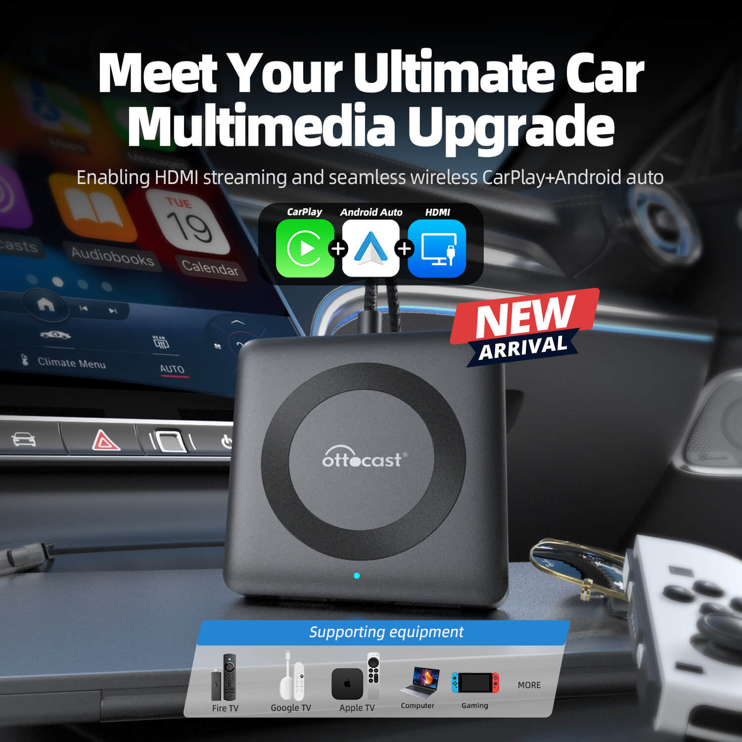 Car TV Mate - a HDMI Multimedia & Wireless CarPlay Adapter