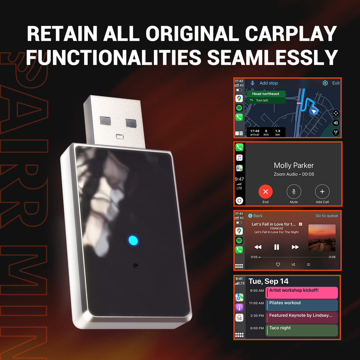 Mini Pro Max A Wireless CarPlay/Android Auto Adapter