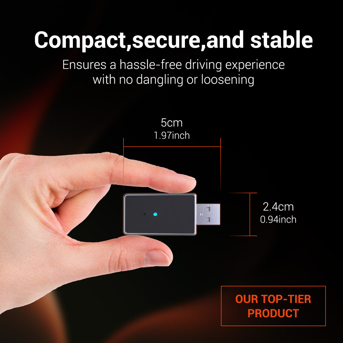 Mini Pro Max A Wireless CarPlay/Android Auto Adapter