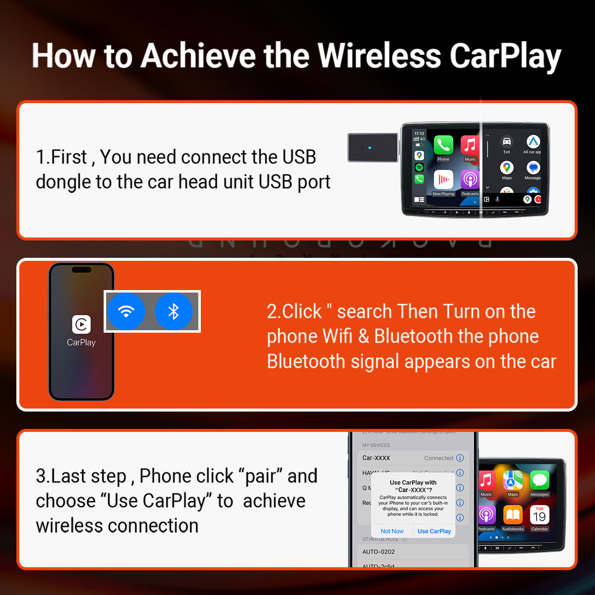 Mini Pro Max A Wireless CarPlay/Android Auto Adapter