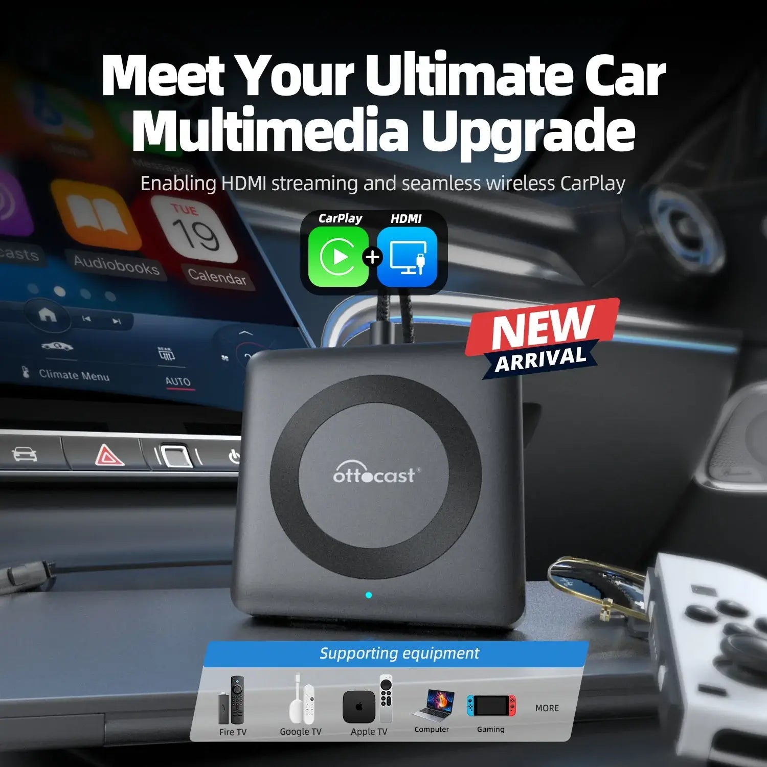 Car TV Mate - a HDMI Multimedia & Wireless CarPlay Adapter