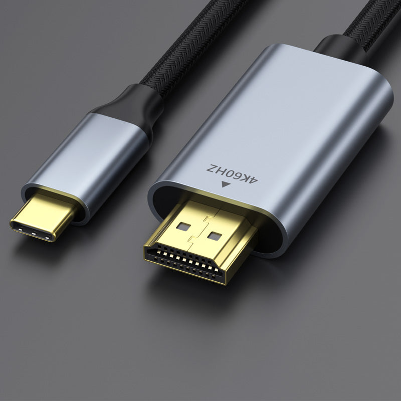 Type-C-HDMI Cable for iPhone 15 Series, MacBook Pro/Air, iPad Pro, Android Series